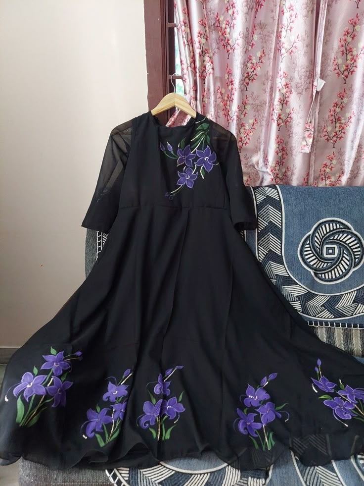 hand painted dress