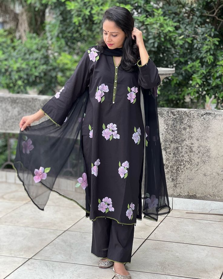 hand painted  dress